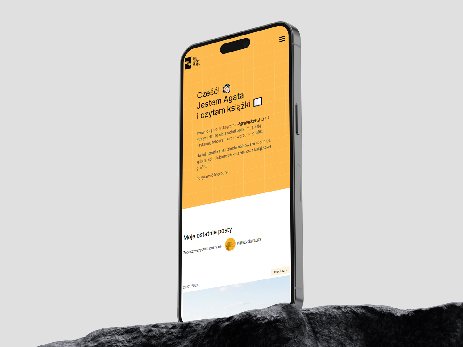 Strona one-page dla Instagramerki