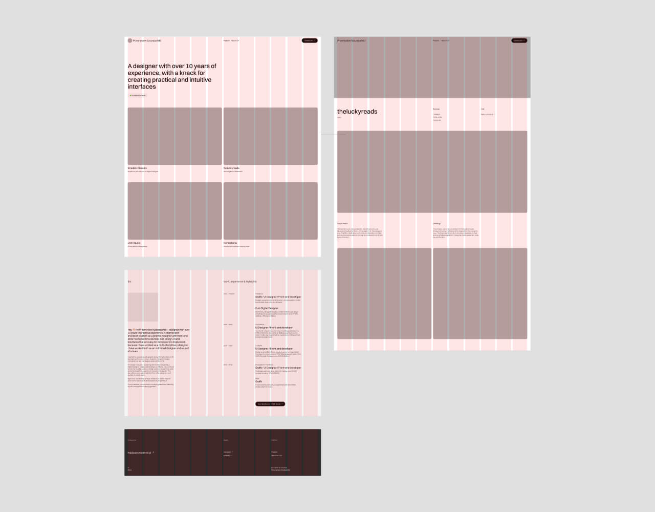 Obrazek przedstawiający makietę z siatką 12-kolumnową