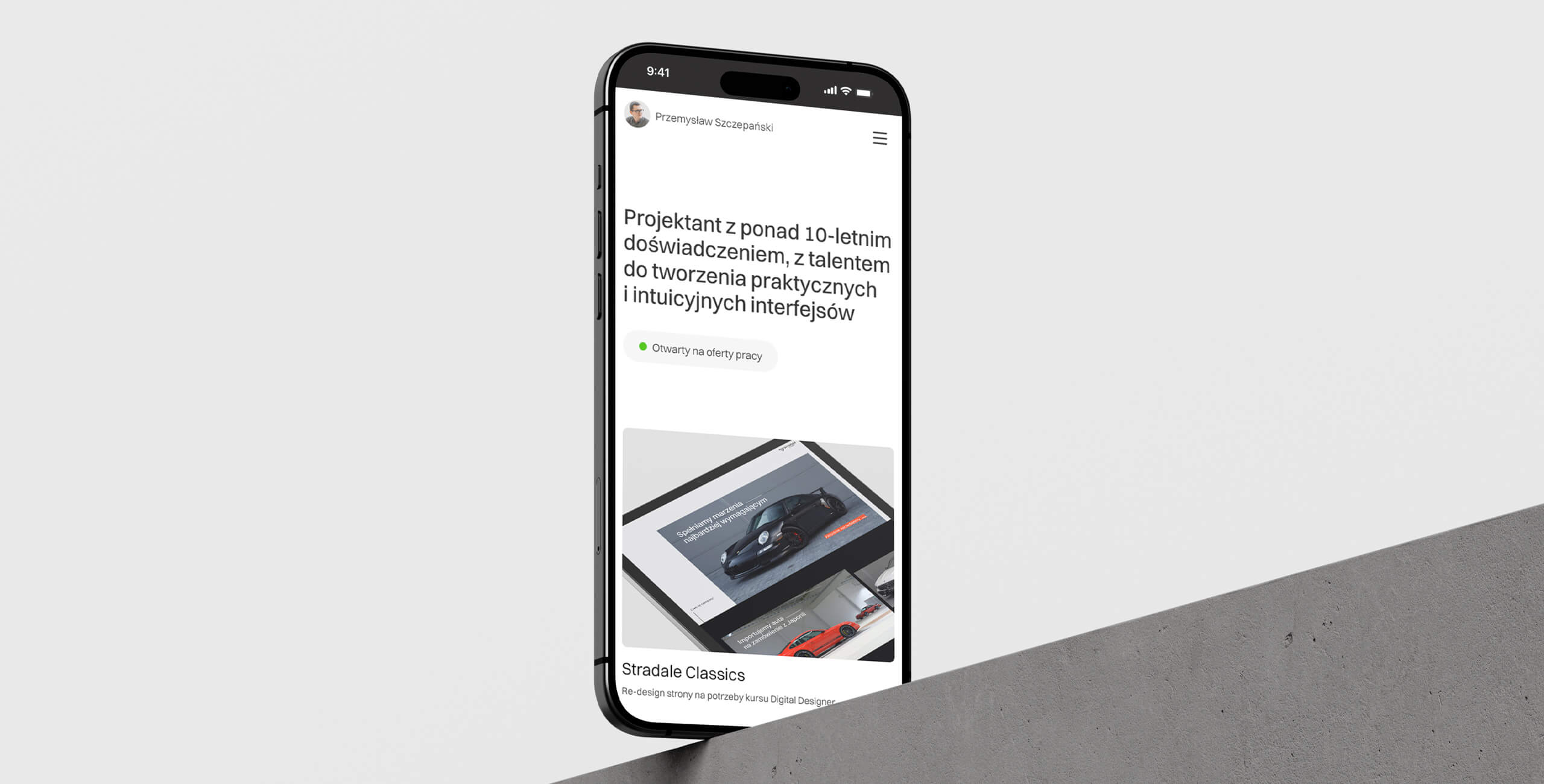 Obrazek z nagłówkiem w wersji mobilnej